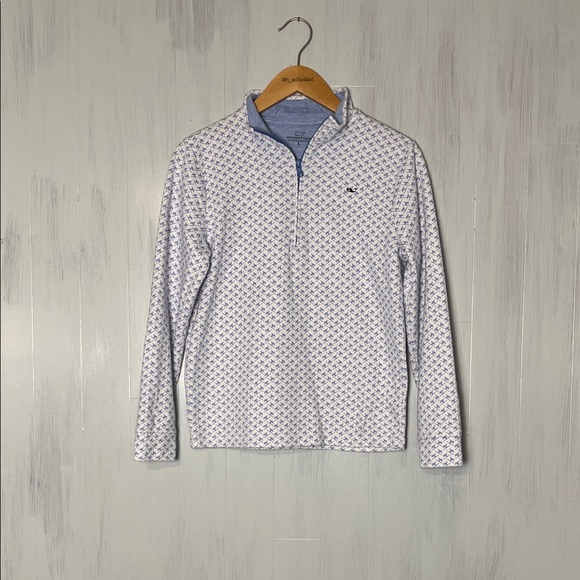 Vineyard Vines Other - Vineyard Vines Ski Print Quarter‎ Zip Kids Size L (16)